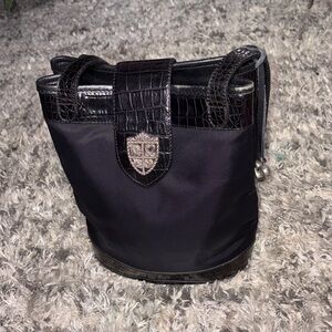 Vintage Brighton Handbag Purse Black Tote